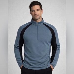 Nike Golf Quarter-Zip Pullover Blue/Black
